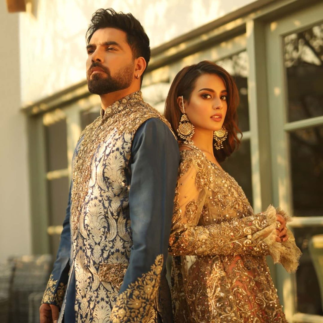 Beautiful Couple Iqra Aziz and Yasir Hussain Latest Photo Shoot