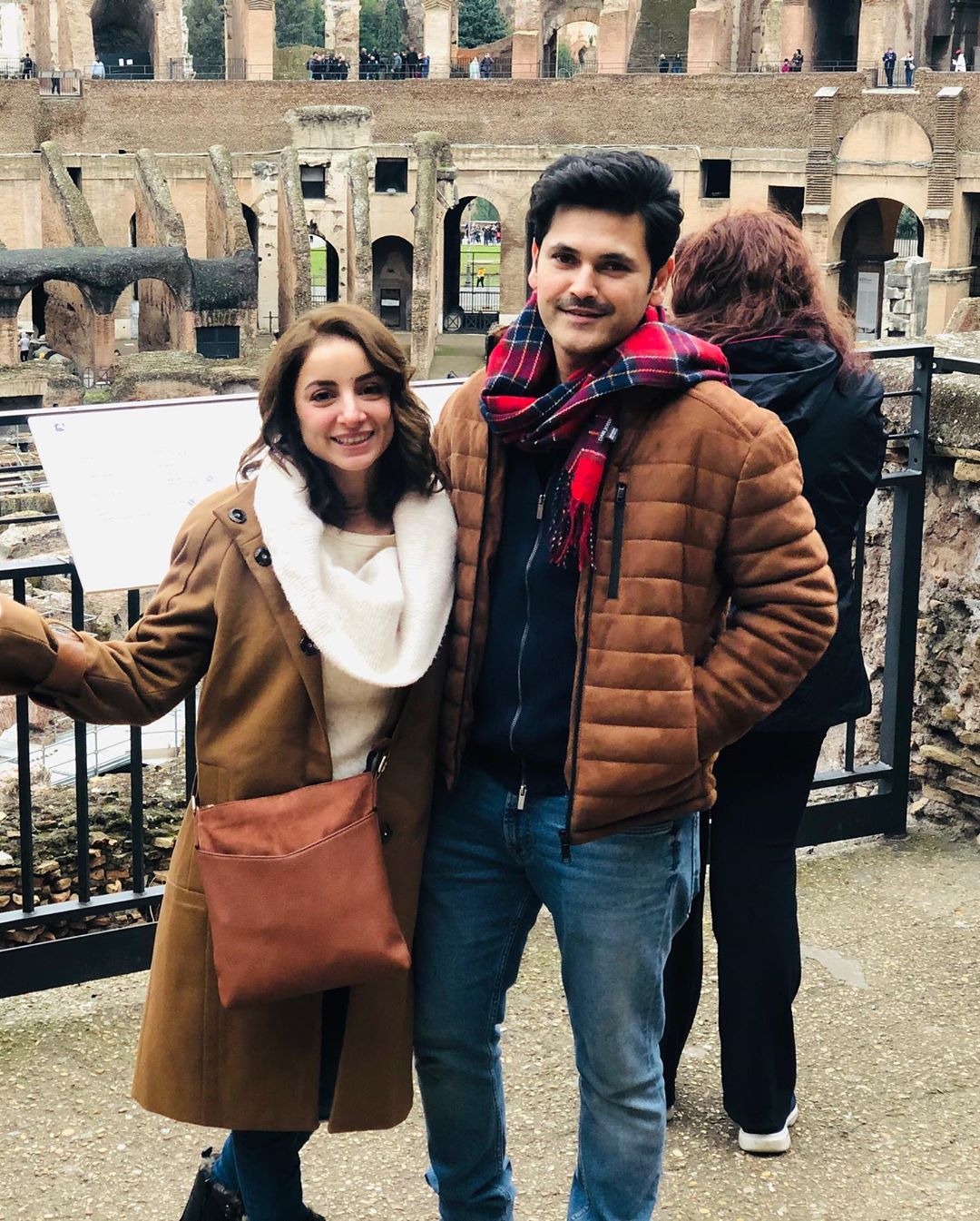 Beautiful Couple Fahad Mirza and Sarwat Gilani Enjoying Vacations in Rome