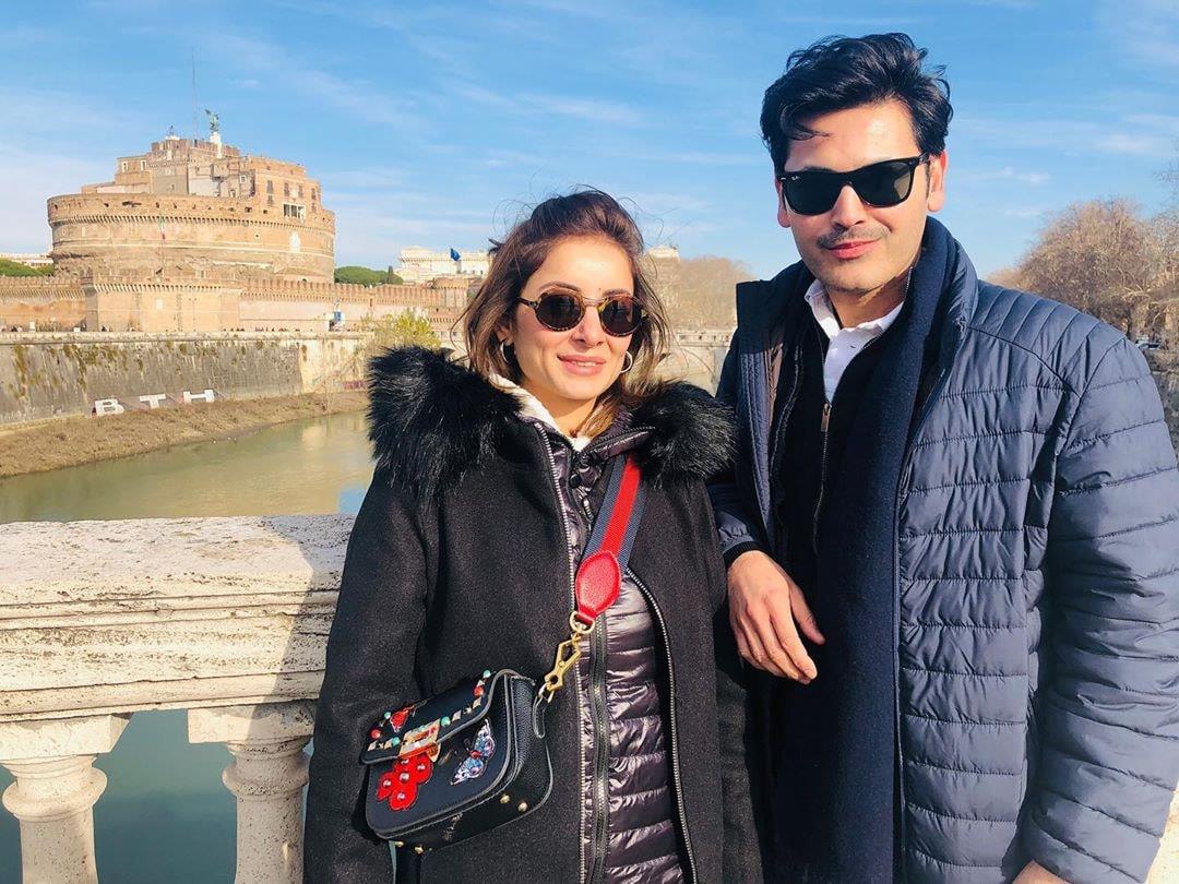 Sarwat Gilani and Fahad Mirza Latest Beautiful Pictures from Rome
