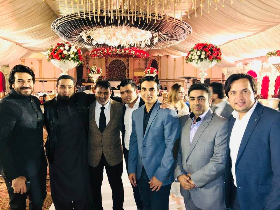Beautiful Clicks of Pakistani Cricketers with their Wives At Wedding of Wahab Riaz Sister