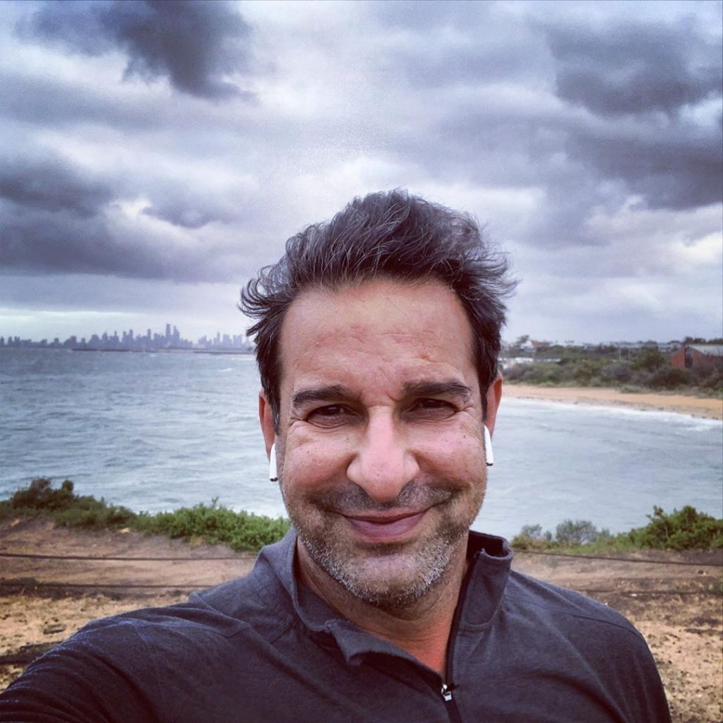 Waseem Akram Spends Time With His Son In Australia