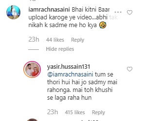 Yasir Hussain Slammed Hater Over Hateful Comments On His Marriage