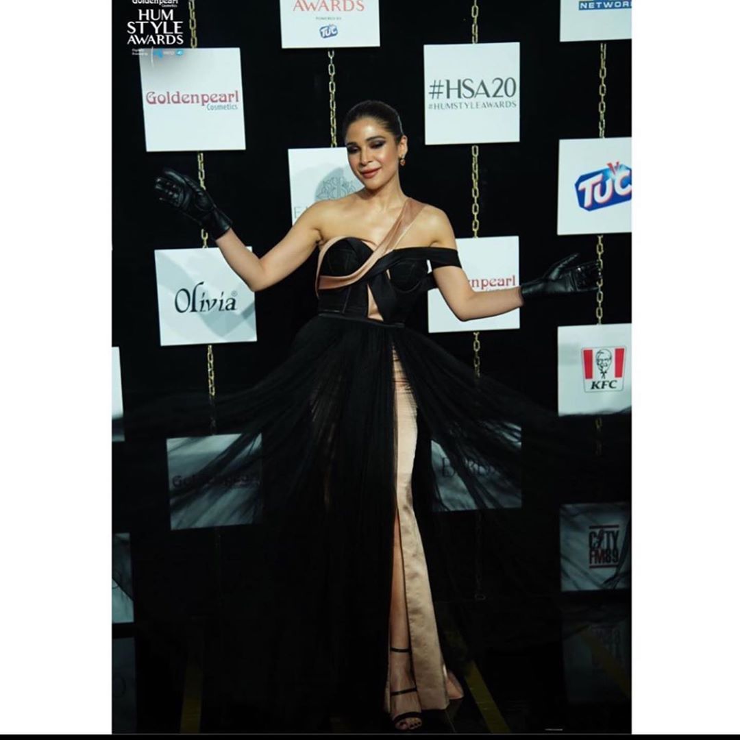 Actress Ayesha Omar at Hum Style Awards 2020