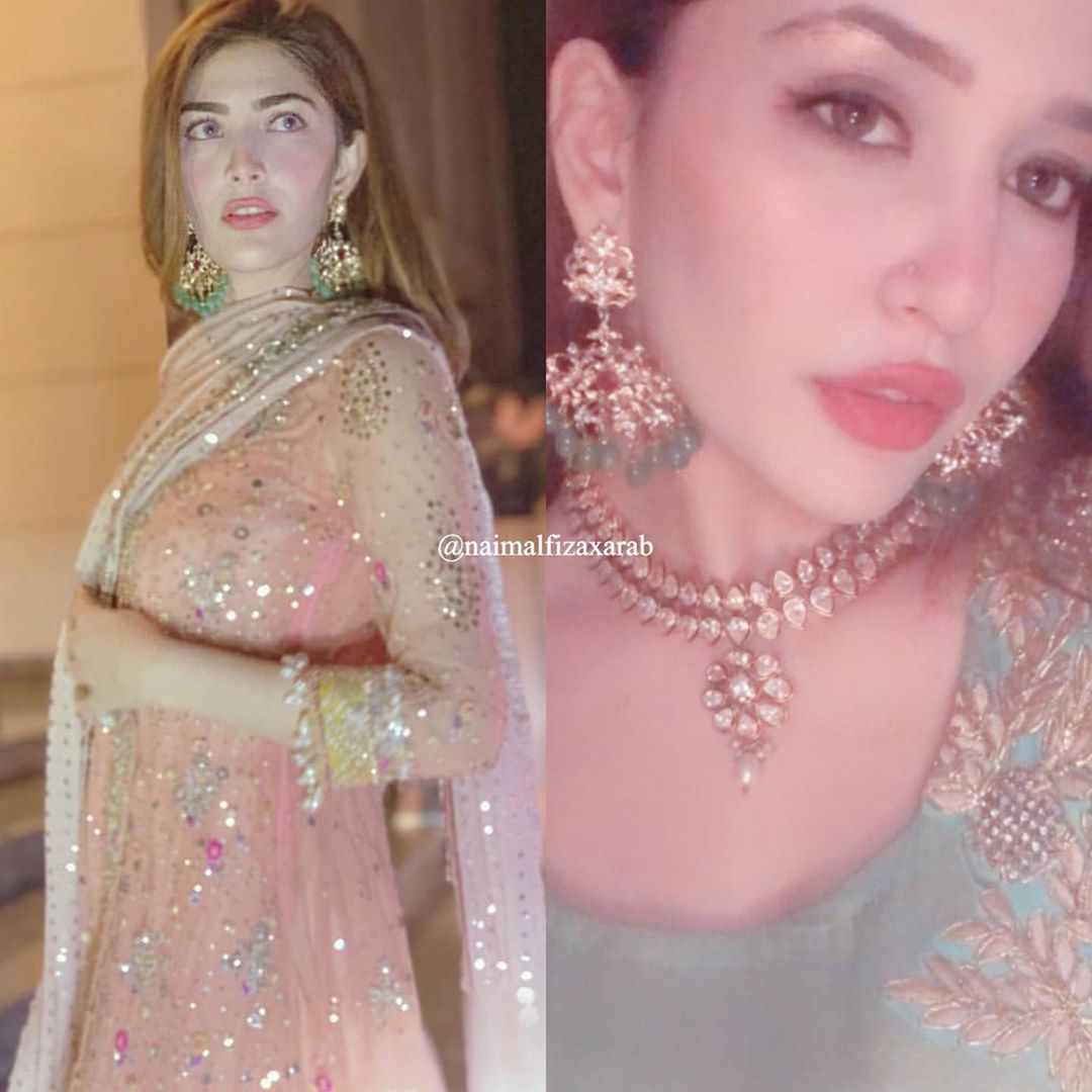 Beautiful Clicks of Hamza Ali Abbasi and Naimal Khawar at a Recent Wedding Event