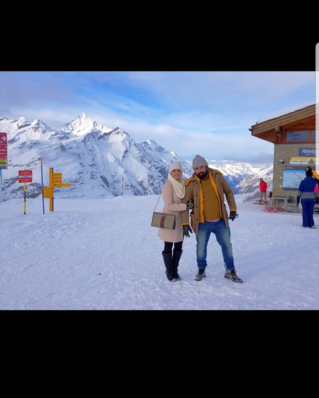 Beautiful Couple Nida Yasir and Yasir Nawaz Pictures from Switzerland