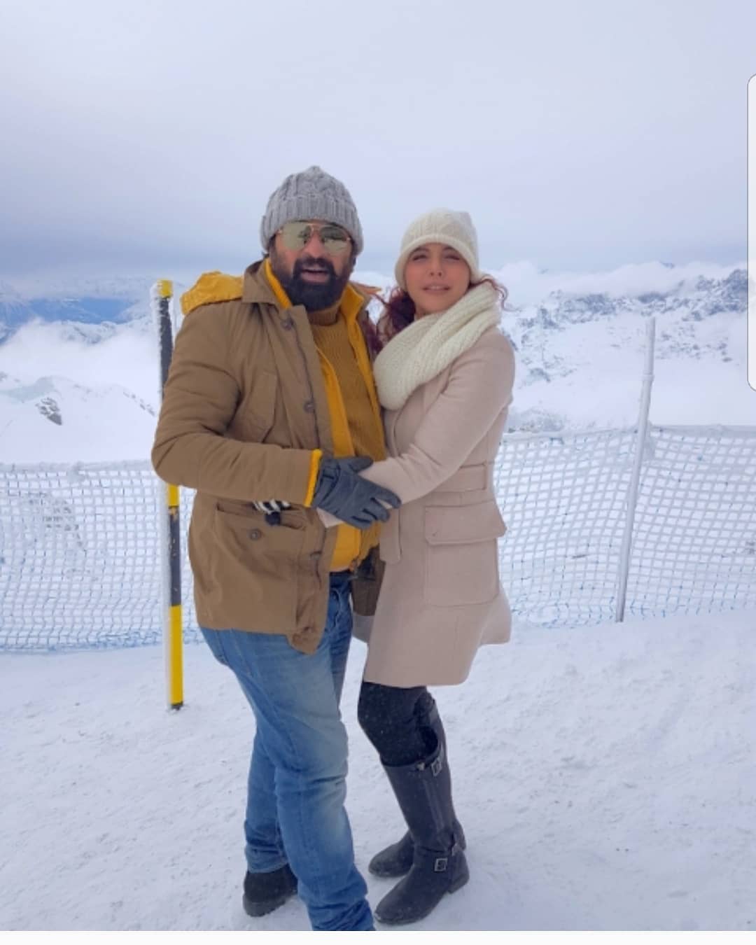 Beautiful Couple Nida Yasir and Yasir Nawaz Pictures from Switzerland