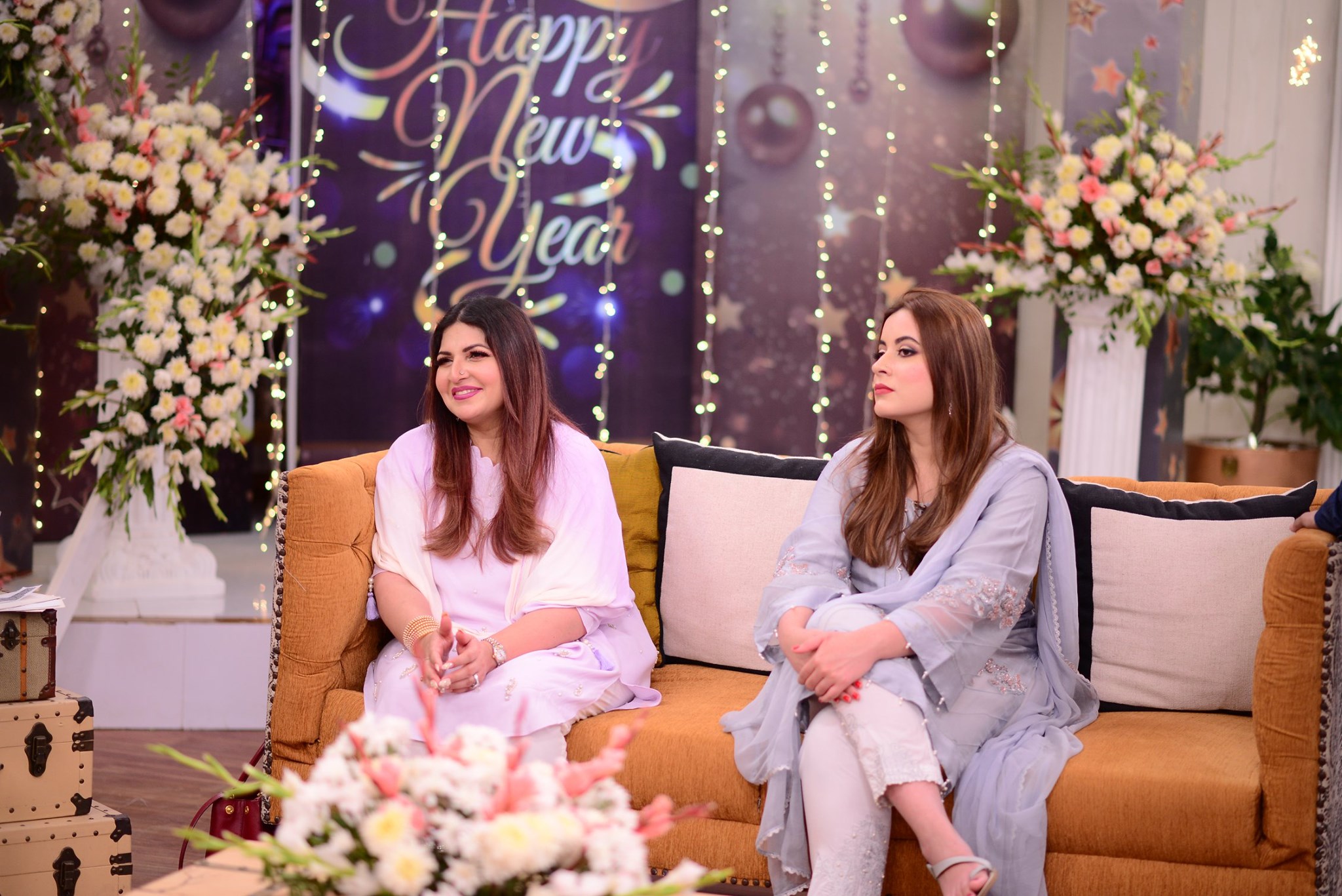 Shagufta Ijaz and Javeria Saud with their Daughters in Nida Yasir Morning Show