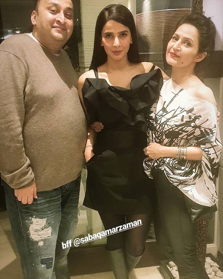 Beautiful Saba Qamar Spotted at a Birthday Party Last Night