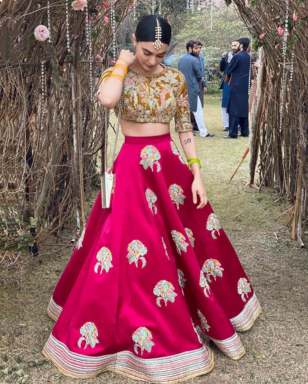 Actress Saheefa Jabbar Spotted at a Recent Wedding Event