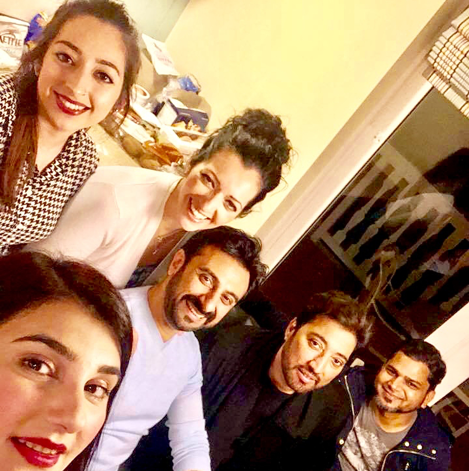 Actress Tasmina Sheikh with her Family Invited at Javeria Saud Home
