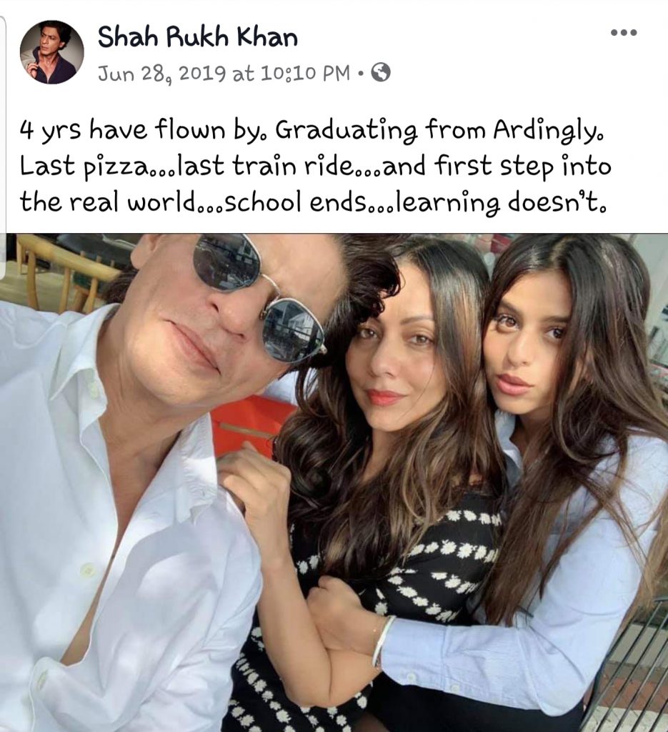 10 Beautiful Moments that Shahrukh Shared with Family - 2020