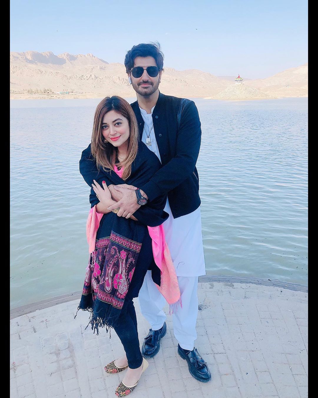 Beautiful Pictures of Syed Jibran with Wife Afifa Jibran from Road Trip to Quetta