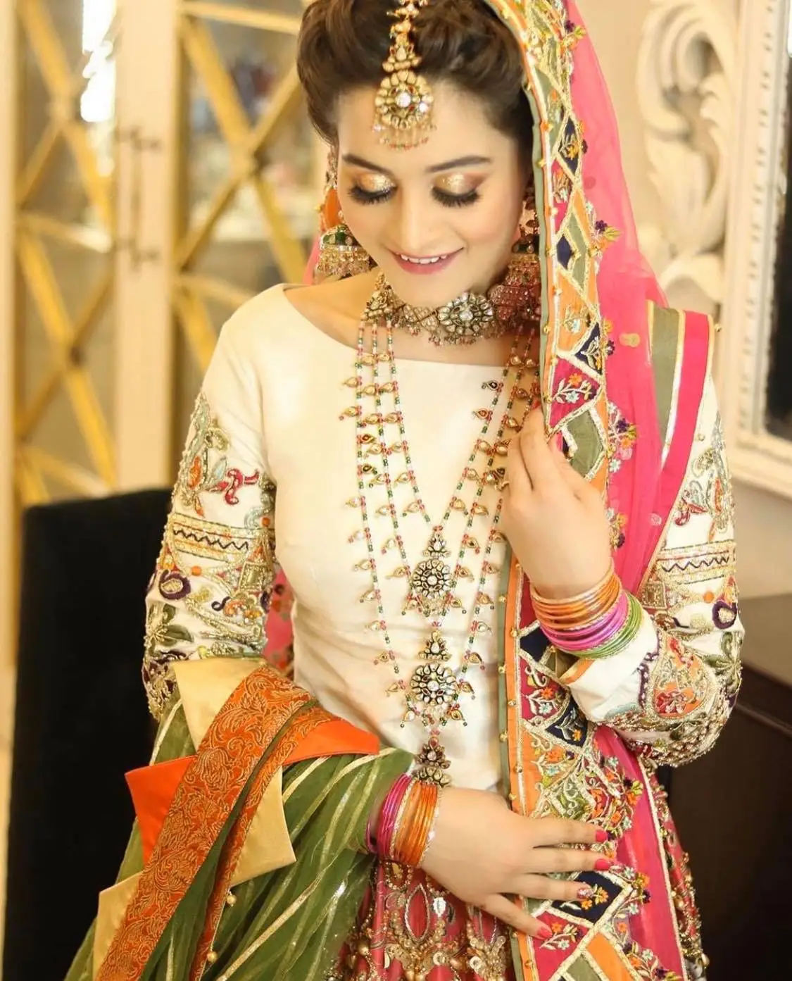 8 dresses Aiman Khan wore on her Wedding functions | WhatToWear.Pk