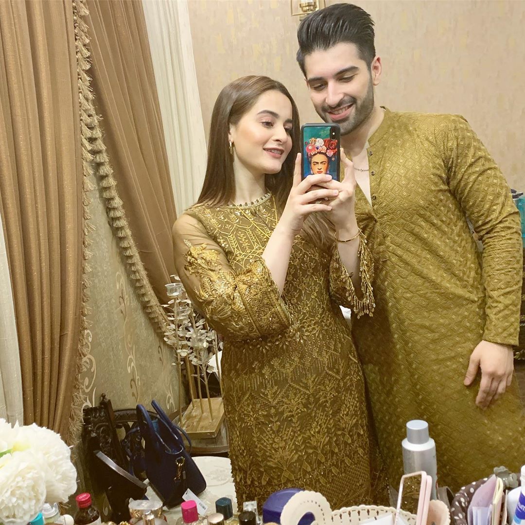 Latest Beautiful Pictures of Aiman Khan and Muneeb Butt