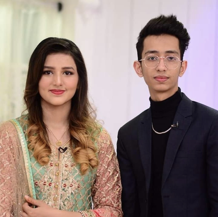 Asad And Nimra On The Set Of Good Morning Pakistan