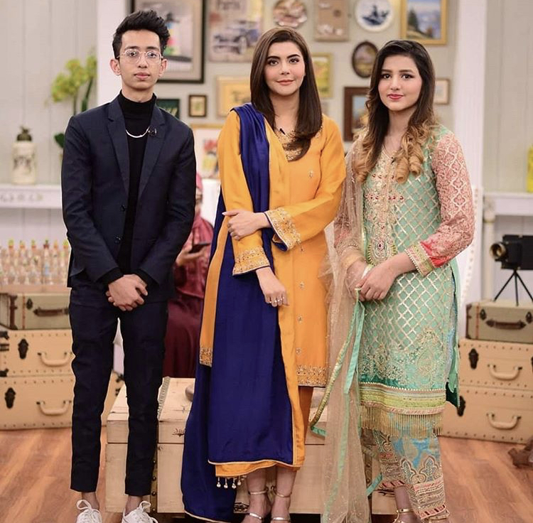 Asad And Nimra On The Set Of Good Morning Pakistan