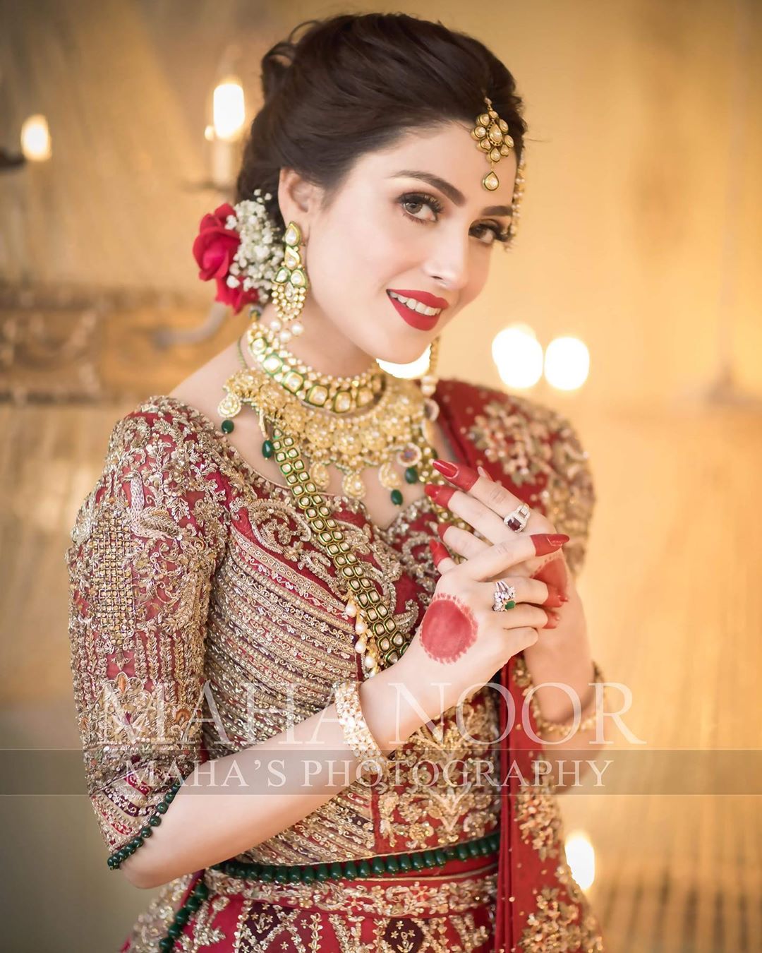 Beautiful Actress Ayeza Khan's Latest Bridal Photo Shoot