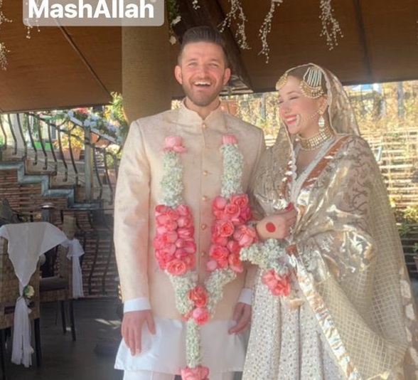 Naimal Khawar & Hamza Ali Abbasi Stun At Naimal's Sister's Wedding