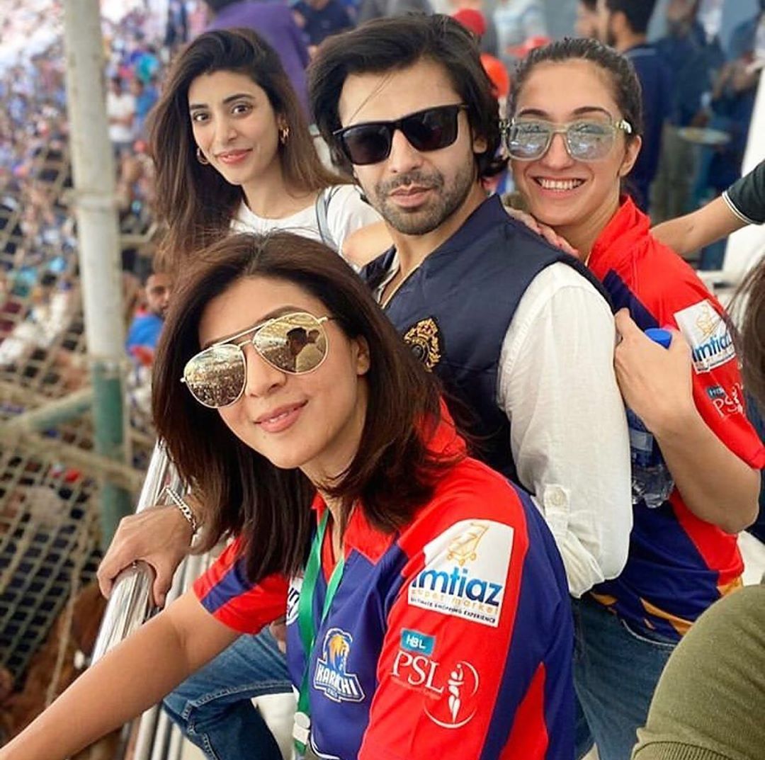 Celebrities Spotted at Karachi Stadium to Support Karachi Kings in PSL