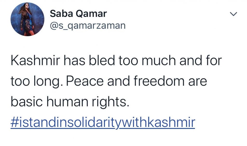 Pakistani Celebrities Wishing Kashmiris On Kashmir Day