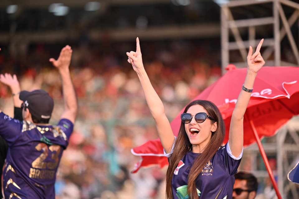 Actress Maya Ali Enjoying Winning of her Team Quetta Gladiators