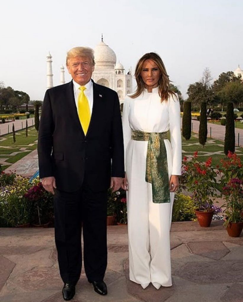 Melania Trump Wears Pakistani Colors In India