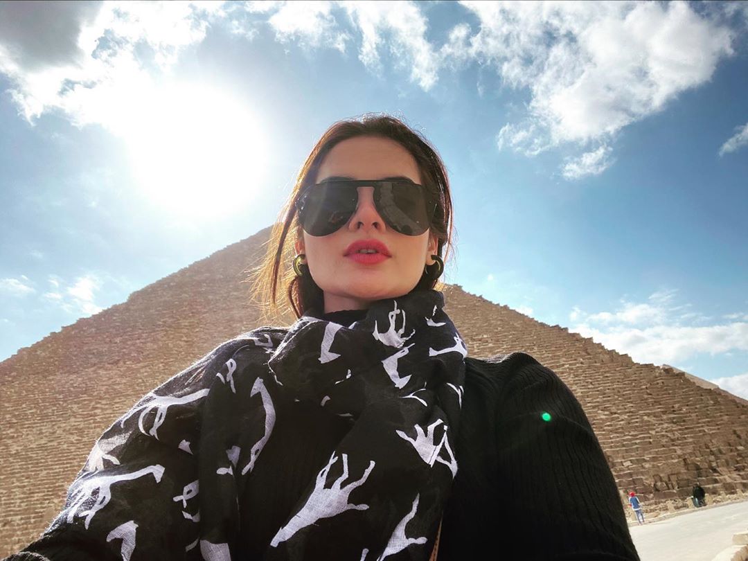 Minal Khan Enjoying Vacations with her Mother in Egypt