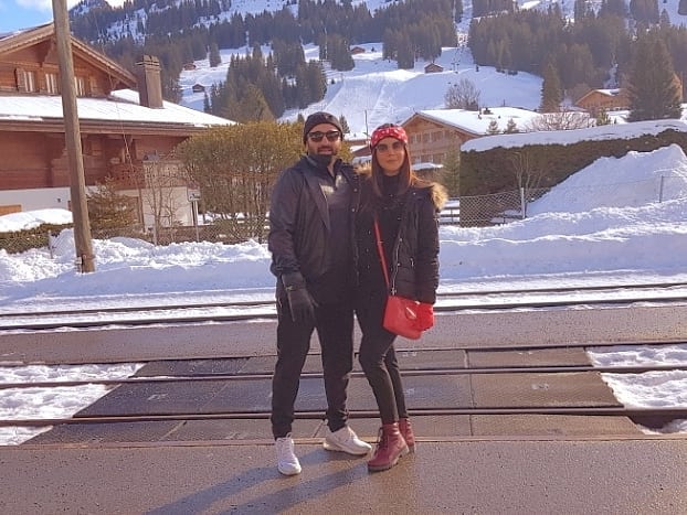 Yasir Nawaz with Wife Nida Yasir Enjoying Winter Vacations in Switzerland 2020