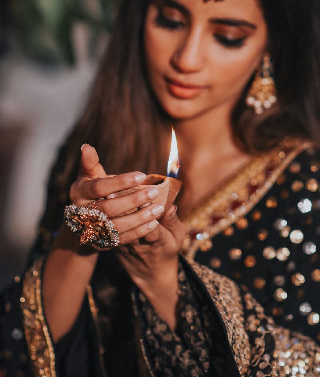 Saboor Ali Looking Gorgeous in Black in her Latest Photo Shoot for Amna Arshad