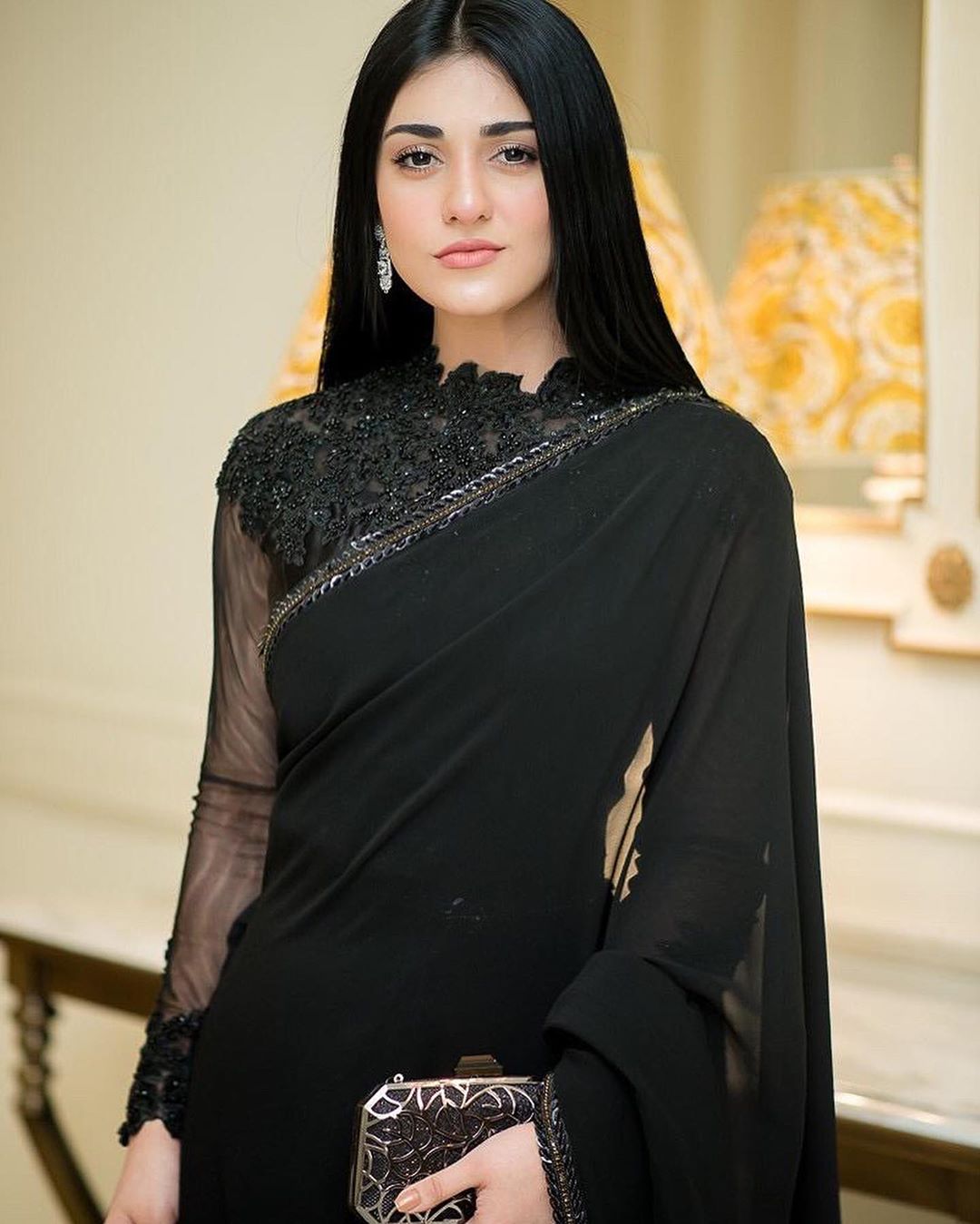 Beautiful Sarah Khan Latest Pictures in Saree from Her Upcoming Drama ...
