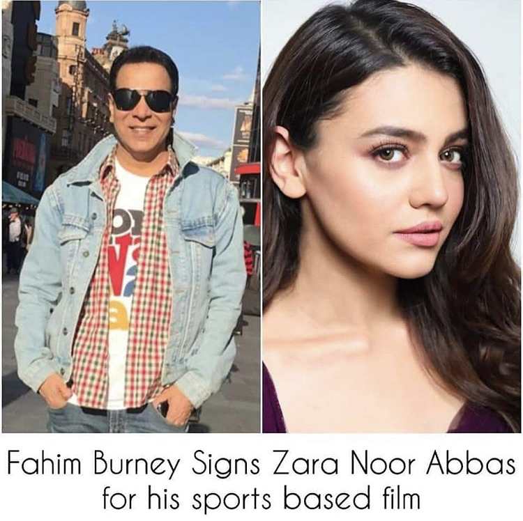 Zara Noor Abbas Signed Fahim Burney’s Upcoming Film