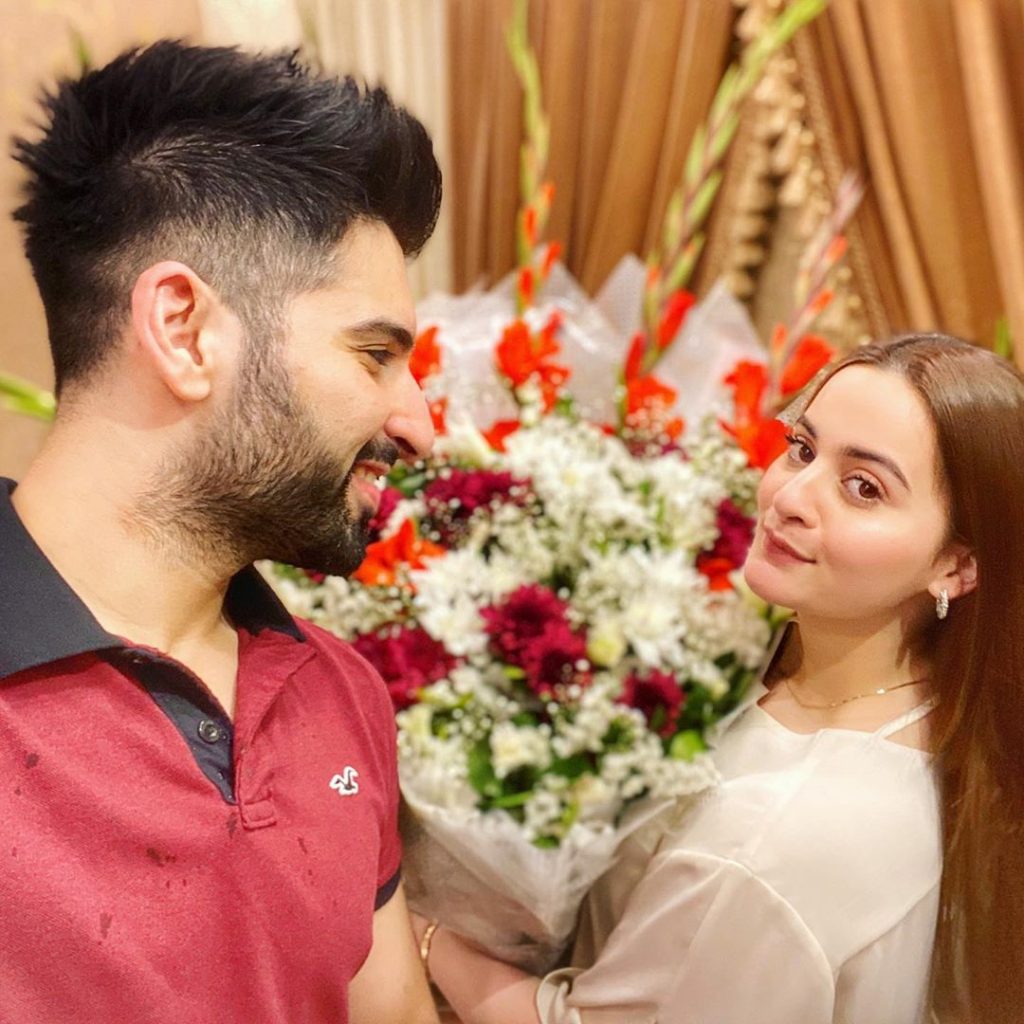 Muneeb Butt Has An Endearing Wish For Wife Aiman This Valentine's Day