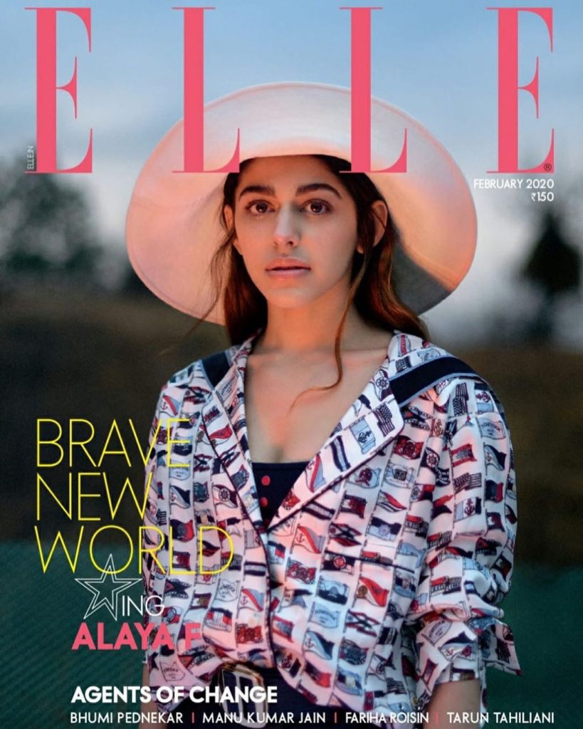 Alaya F on the Cover of  Elle magazine