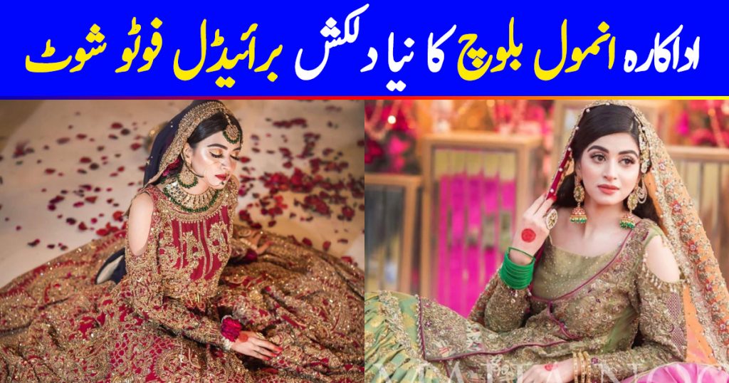 Beautiful Bridal Photo Shoot of Actress Anmol Baloch