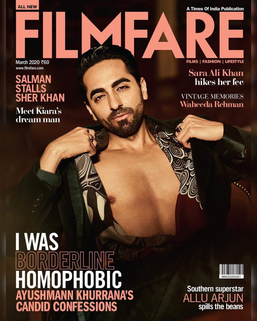 Ayushmann Khurrana on the Cover on Filmfare Magazine