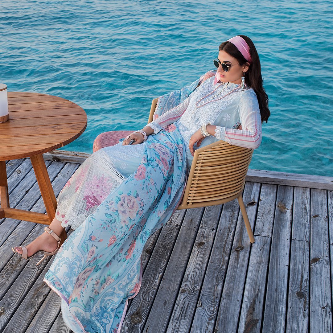 Actress Hira Mani Photo Shoot at the Beaches of Maldives - BTS Pictures