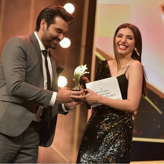 Mahira Khan and Humayun Saeed Beautiful Pictures from PISA Awards 2020