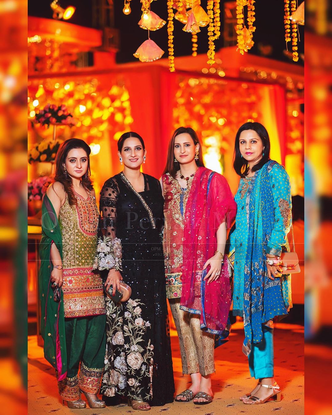 Indian Actor Shatrughan Sinha with Reema at a Wedding Event in Lahore