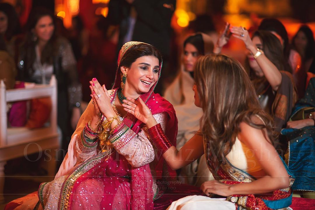 Indian Actor Shatrughan Sinha with Reema at a Wedding Event in Lahore