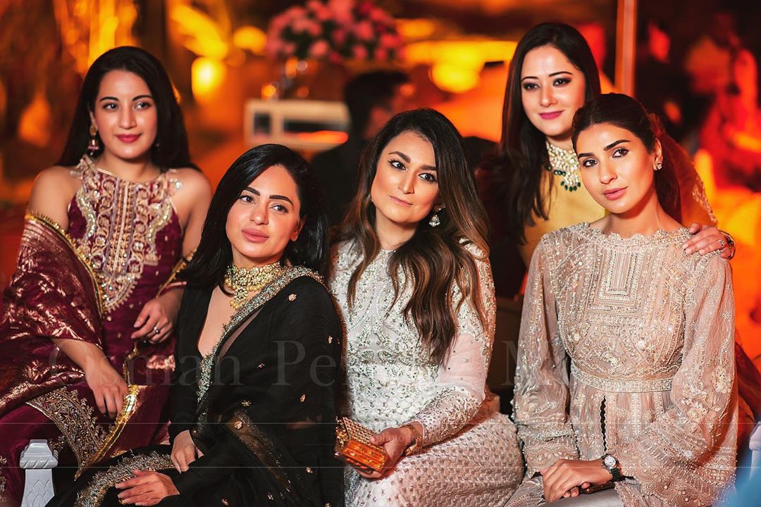 Indian Actor Shatrughan Sinha with Reema at a Wedding Event in Lahore