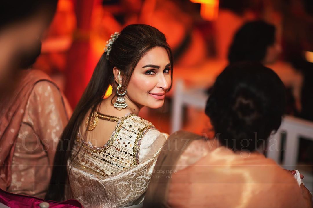 Indian Actor Shatrughan Sinha with Reema at a Wedding Event in Lahore