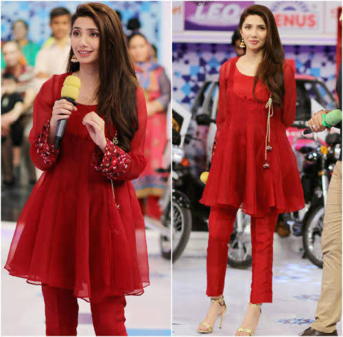 10 Beautiful Red Dresses Worn By Mahira Khan
