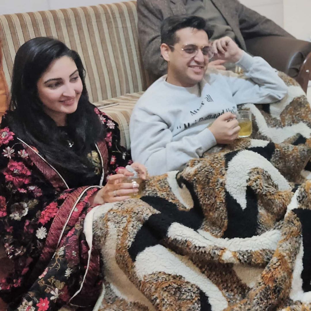 Syed Shafaat Ali Beautiful Pictures with his Wife and Son