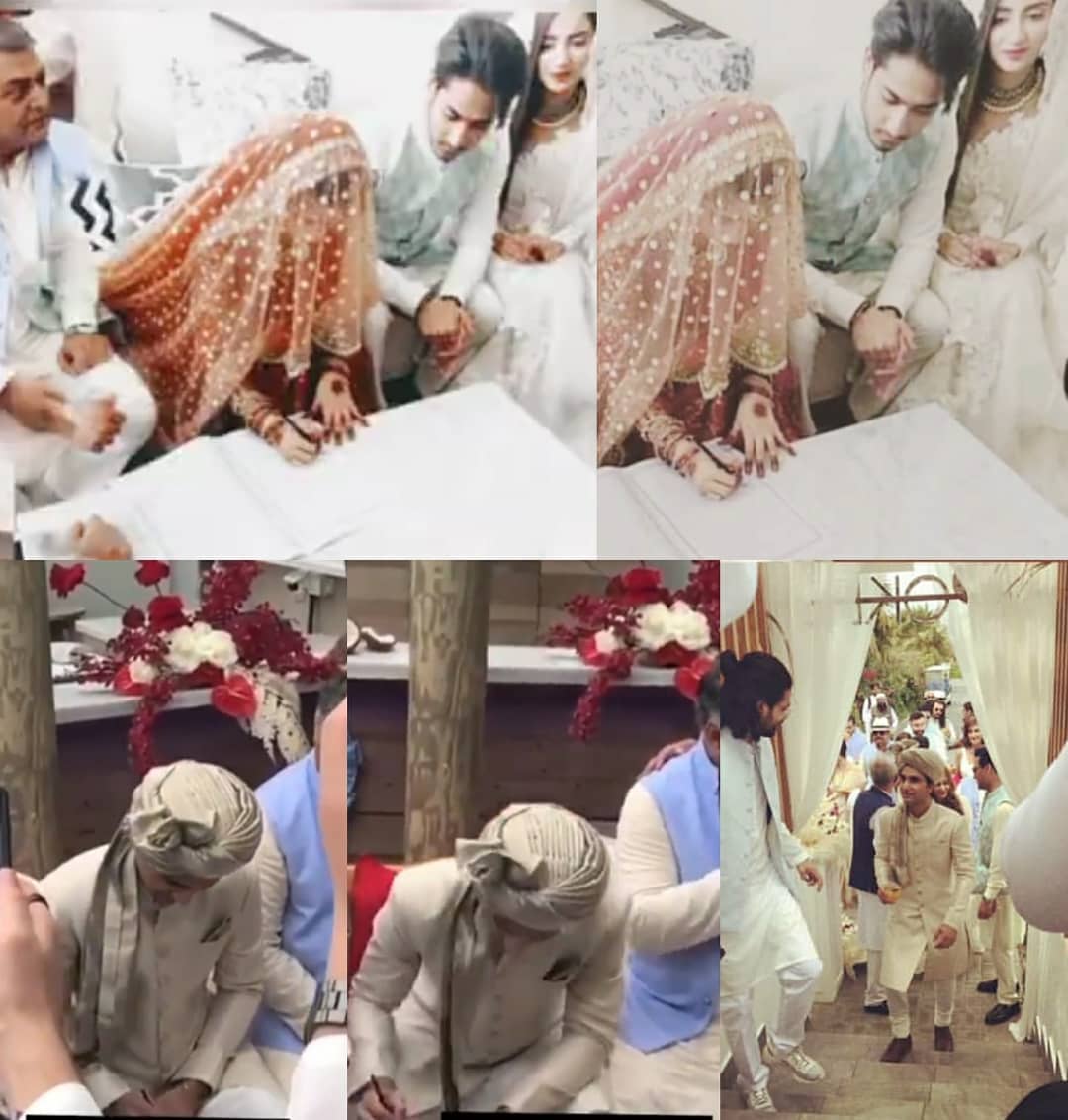 Ahad And Sajal Nikkah Pictures