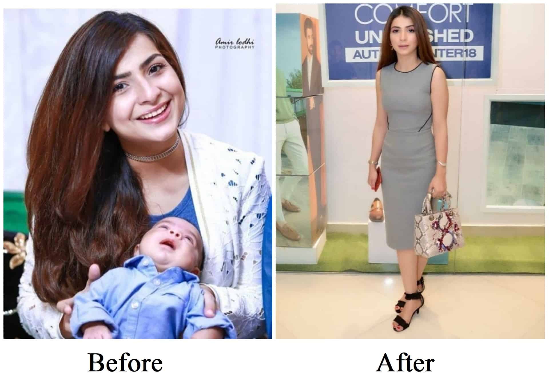 Before & After Pictures of Pakistani Celebrity Moms