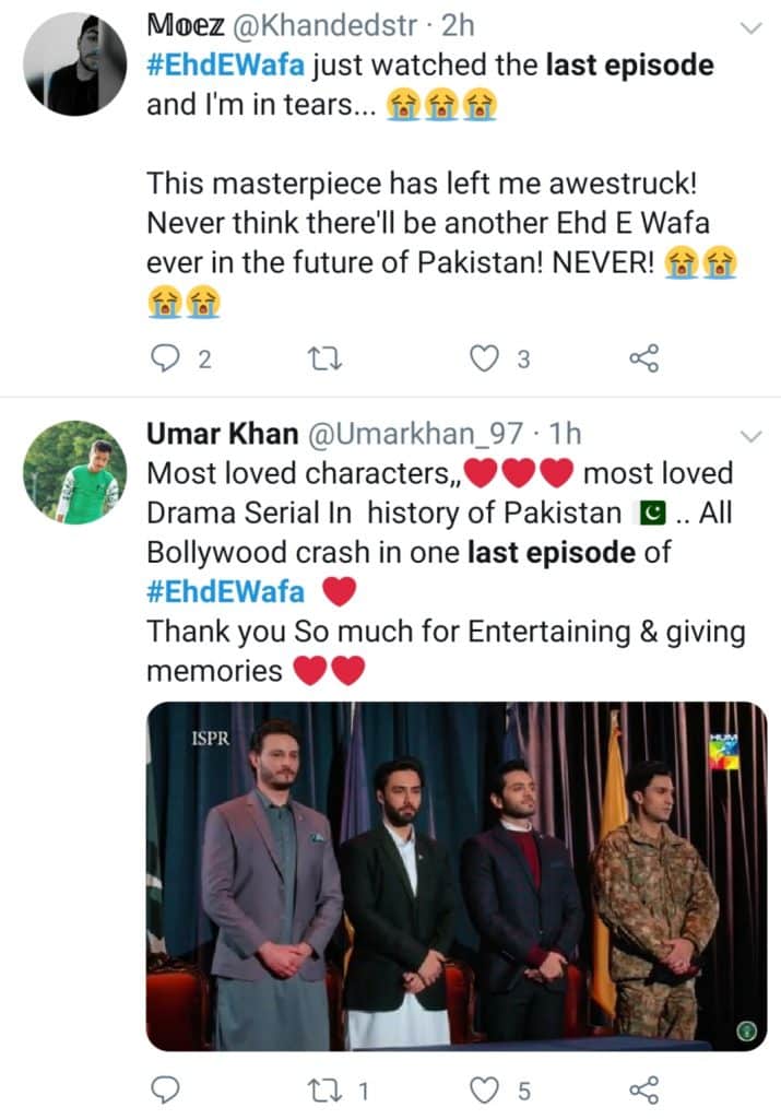 How Public Reacted On The Last Episode Of Ehd-e-Wafa