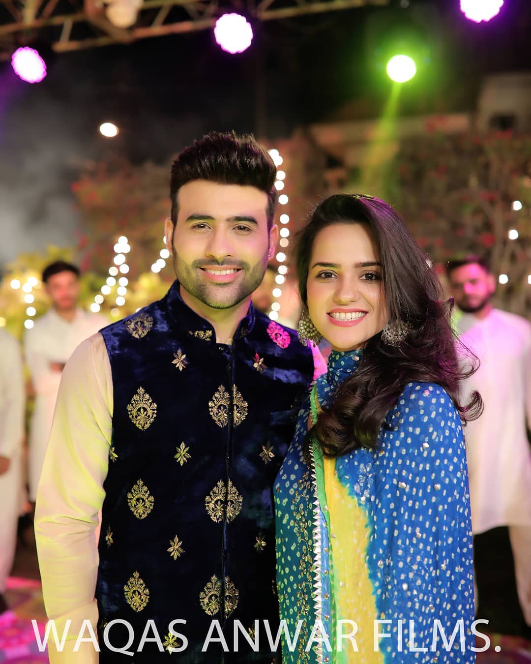Faizan Sheikh Latest Beautiful Clicks with Wife from Recent Mehndi Event