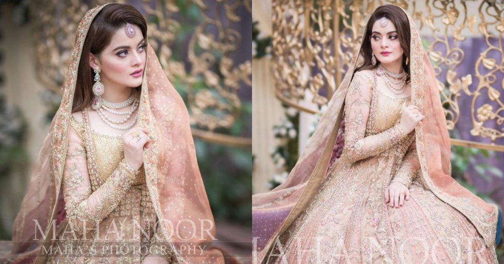 Gorgeous Minal Khan Latest Beautiful Bridal Photo Shoot