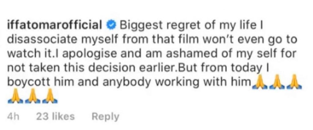 Iffat Omar Is Ashamed Of Doing Khalil’s Upcoming Film