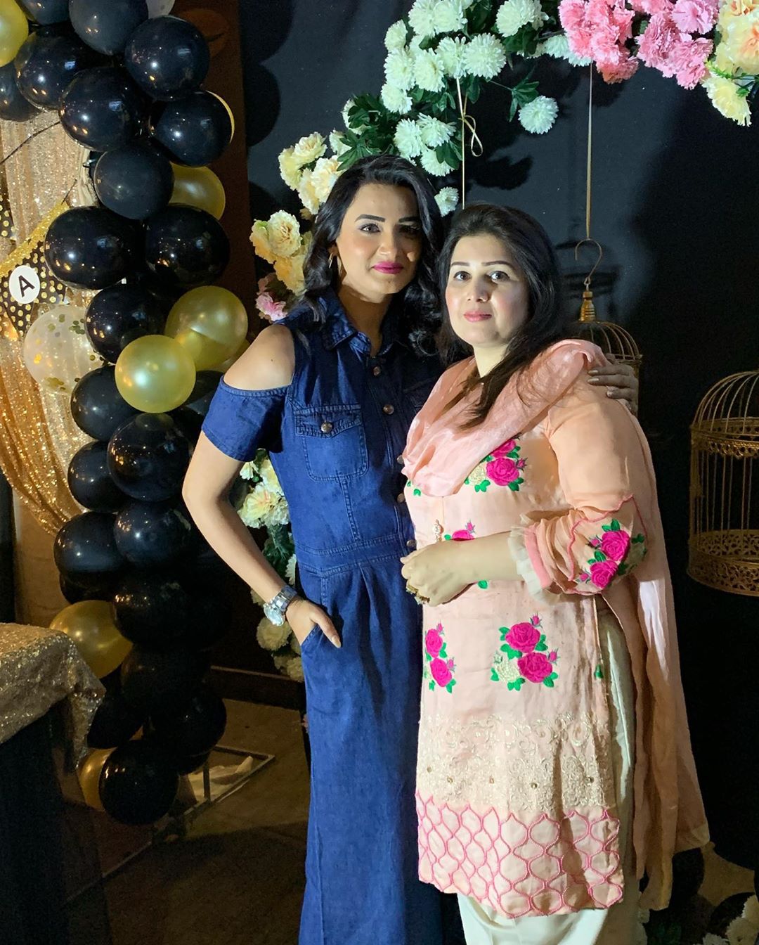 Actress Kiran Tabeer Birthday Pictures with Friends and Family